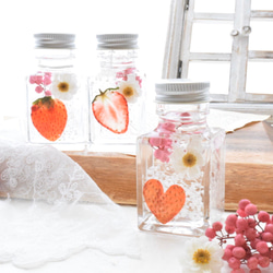 ラベンダーポプリ ガラスミニボトル入り3個 ハンドメイド 富良野ラベンダーボトル ミニ ＊ ガラスボトルアレンジ / ドライ