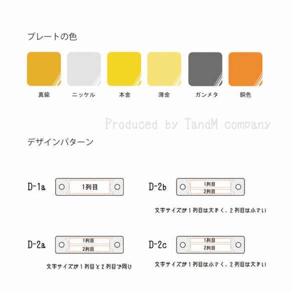 文字のパターンオーダーでオリジナルプレート（小）製作します！ 369size 3枚目の画像