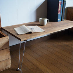 1.Folding Table 90×40 折りたたみテーブル/折り畳み/テーブル机/ローテーブル 2枚目の画像
