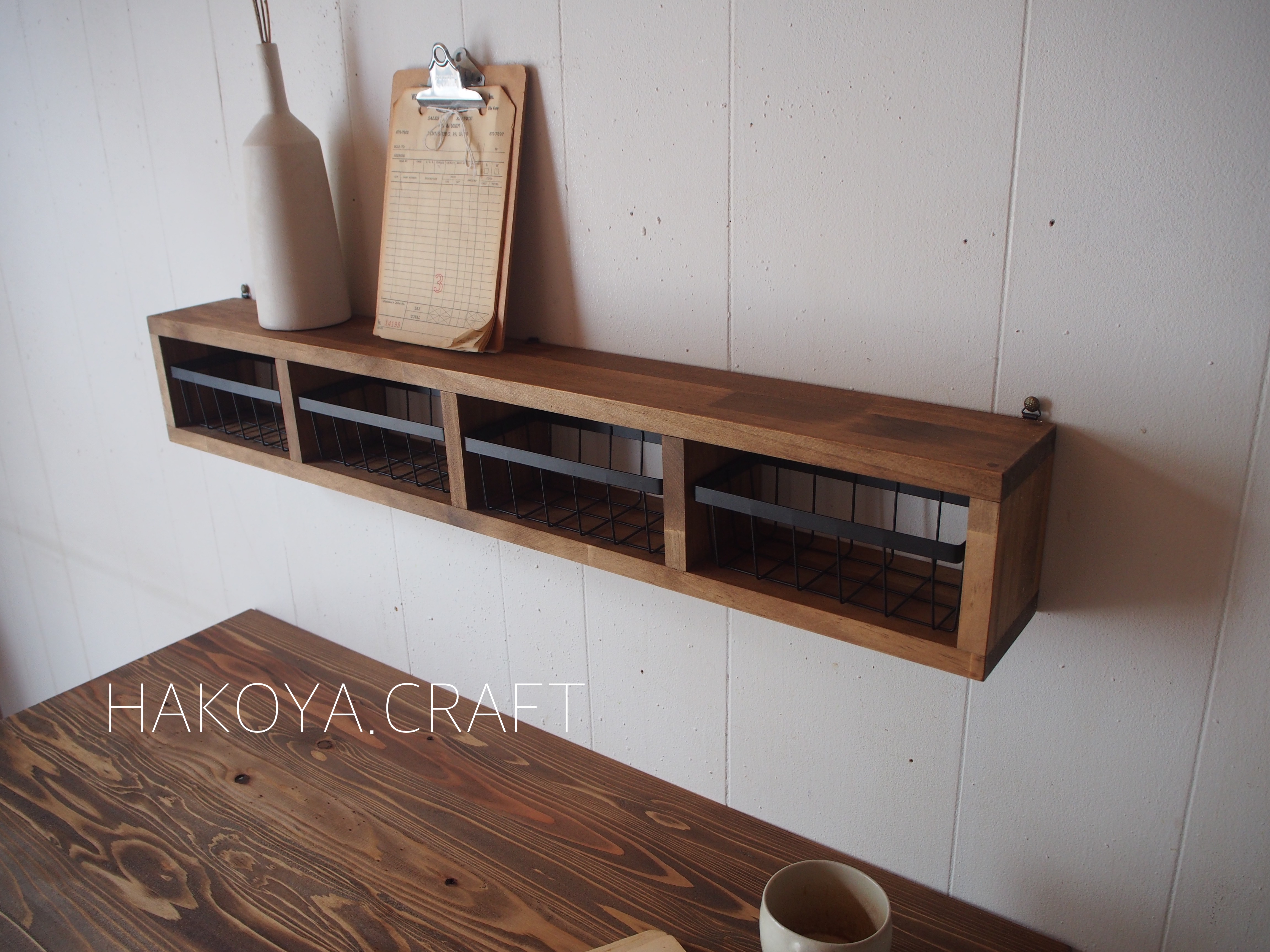 9.Wall Basket Shelf シェルフ/ラック/バスケット/壁掛け 4,100円