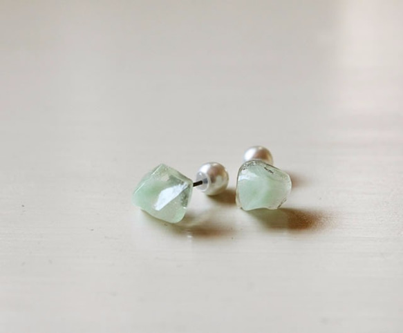 Ore【mint green】チタンピアス 1枚目の画像