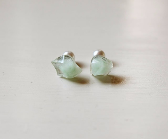 Ore【mint green】チタンピアス 2枚目の画像