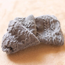 ミニバレッタ：knit【グレー】 2枚目の画像