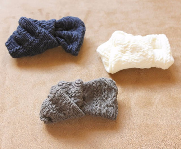 ミニバレッタ：knit【グレー】 5枚目の画像