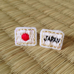 JAPAN【刺繍ピアス】 2枚目の画像