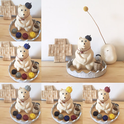 しろくま貯金箱のおしゃれさん（受注制作） その他置物 meeekago 通販