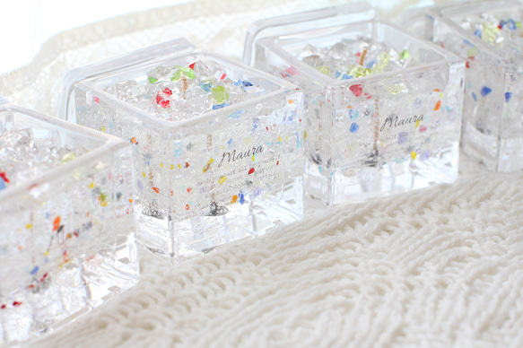 アンダラクリスタル キャンドル 香り選べる 蓋つきガラスケース アロマ