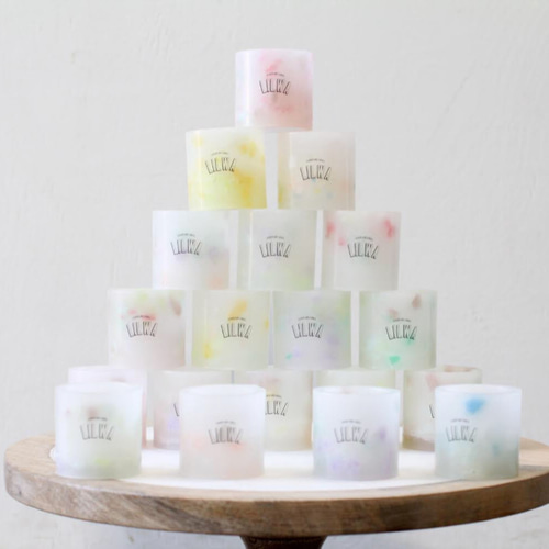 エアプランツ（ミニ ティランジア）付き キャンドルポット 名入れ