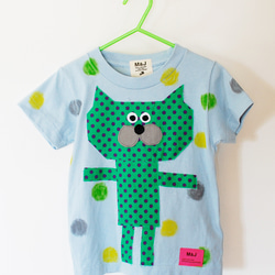 tonton crayon cat blue_ size 80-110 第1張的照片