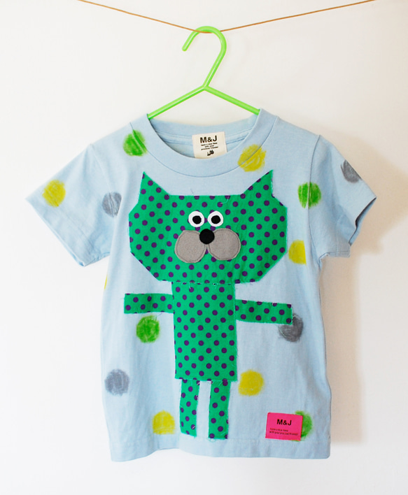 tonton crayon cat  blue_ size 80-110 1枚目の画像