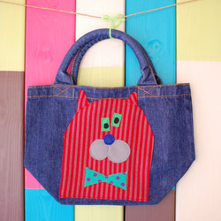 Red CAT BAG_Denim _size S 第1張的照片