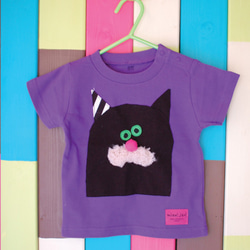 Black CAT Tshirt_size80-110 第2張的照片