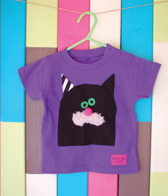 Black CAT Tshirt_size80-110 第2張的照片