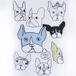 French Bulldog T-shirt _ Free size 2枚目の画像