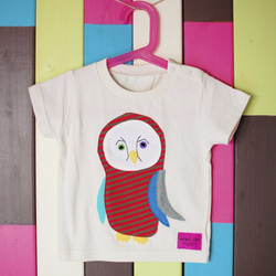 OWL T-shirt _ 90 - 110 size 2枚目の画像