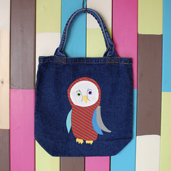 OWL_Denim Bag_L size 1枚目の画像