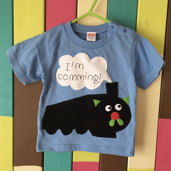 Nyan poppo_kids T-shirt_size 90-110 1枚目の画像