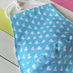 ★New Price★ マスク_S size ( kids ) _5 / Skyblue Heart 2枚目の画像