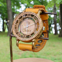 手作り腕時計 Via Cassia(アンティークケース スケルトン文字盤