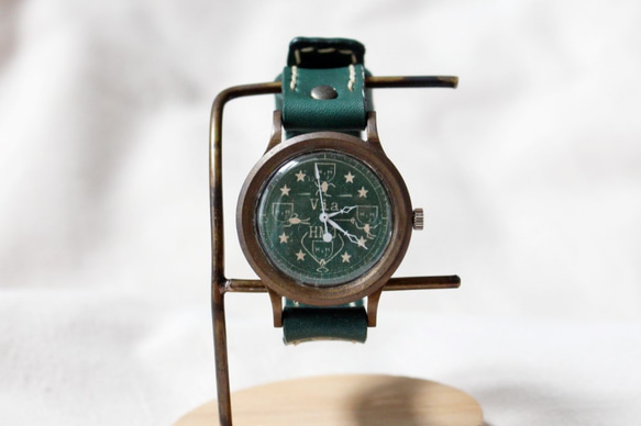 手作り腕時計　Via HMJ(Green) 3枚目の画像