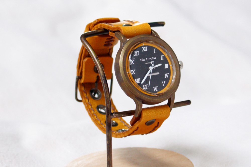 手作り腕時計　Via Aurelia(Brown&Brown)