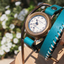 手作り腕時計　Via Flaminia(Blue&Blue) 1枚目の画像