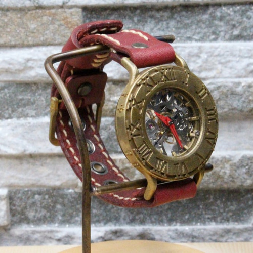 機械式手作り腕時計 Via Ostiensis(十字架レトロ時計 アンティーク
