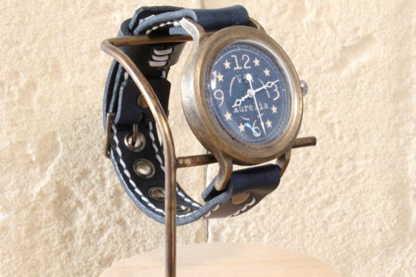 手作り腕時計　Via Aurelia(フルBlue☆&Navy Blue) 2枚目の画像