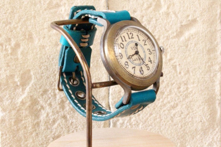 手作り腕時計　Via Latina(レトロBlue & Blue)