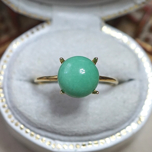 8mm】モンゴル産 バリサイトRing〈18kgp〉 指輪・リング saya 