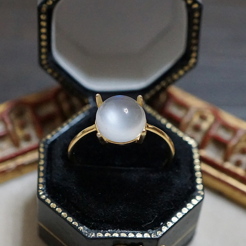 希少【8mm】ロイヤルブルームーンストーンRing〈18kgp〉 指輪 希少【8mm】ロイヤルブルームーンストーンRing〈18kgp〉 指輪