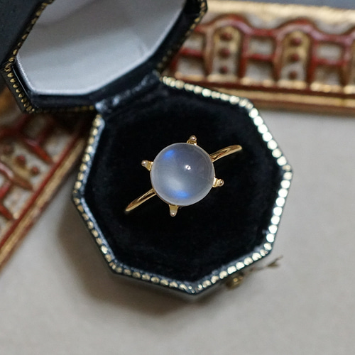 希少【8mm】ロイヤルブルームーンストーンRing〈18kgp〉 指輪 希少【8mm】ロイヤルブルームーンストーンRing〈18kgp〉 指輪