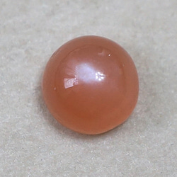 Ｅ【８mm】宝石質オレンジムーンストーンRing〈18kgp〉 6枚目の画像