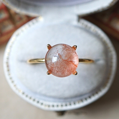 宝石質ストロベリークォーツカザフスタン産チャームネックレスペンダント①