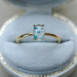 ★限定NEW★希少♢高品質AAA＋【70gアクチノライトインクォーツ】❤️ 早い者勝ち♡希少石ギラライトインクォーツRing〈18kgp〉 指輪・リング