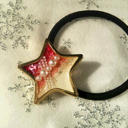 ブルーイルミネーション クリスマス ヘアゴム ブルーイルミネーション クリスマス ヘアゴム