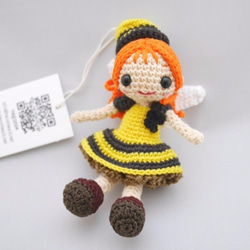 ヒトガタあみぐるみ】Crochetdoll*レトロなワンピースの少女