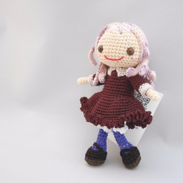 ヒトガタあみぐるみ】Crochetdoll*レトロなワンピースの少女