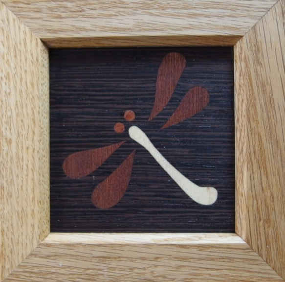 木象嵌ミニ額絵～トンボ２～ 1枚目の画像