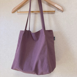 受注制作 細紐ショルダートート ヴィンテージ帆布 生成り トート