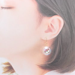 しゃぼんだま。(554) ピアス/イヤリング/ノンホールピアス/樹脂ピアス 4枚目の画像