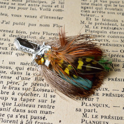 リアルフェザー・ヴィンテージ・ケルトブローチ 　羽毛　from Scotland　+*北欧アンティーク 8枚目の画像