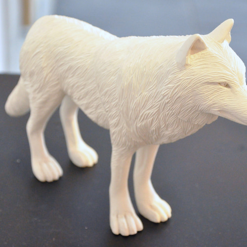 見据える狼 立体・オブジェ HIROAKI MATSUI 通販 54957｜Creema