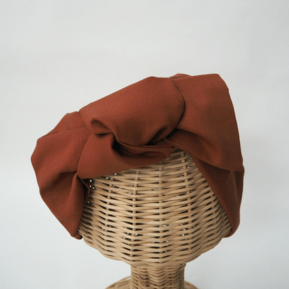 2way 頭巾（扎）☆ Terracotta 第2張的照片