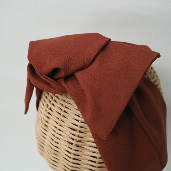 2way 頭巾（扎）☆ Terracotta 第3張的照片