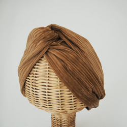頭髮頭巾（結）☆燈芯絨駱駝 第3張的照片
