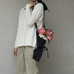 花包☆棉麻黑色 第3張的照片