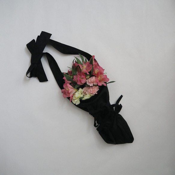 花包☆棉麻黑色 第5張的照片