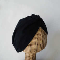 Hair Turban (Knot) ☆ Corduroy Navy 第2張的照片