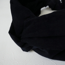 Hair Turban (Knot) ☆ Corduroy Navy 第4張的照片